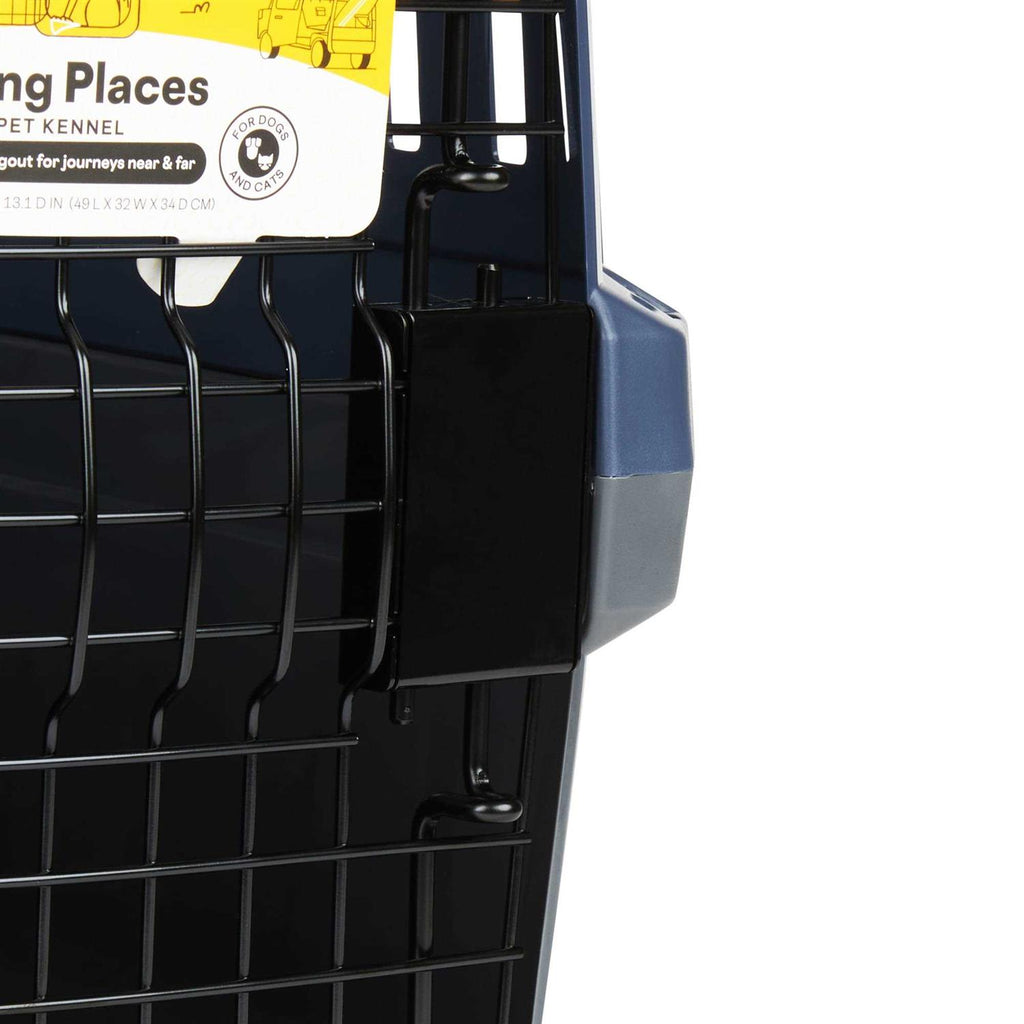 Grey 2-Door Pet Kennel Y146819