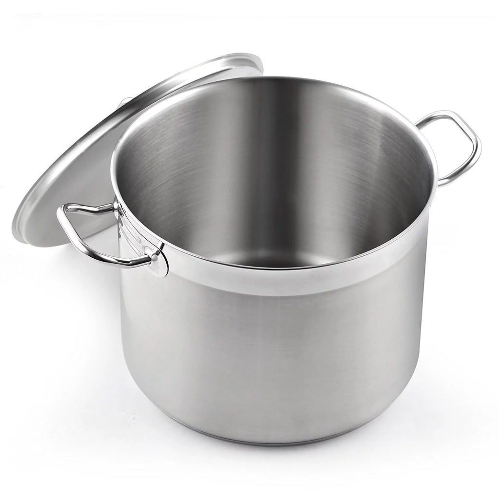 8 Quart Stainless Steel Stock Pot with Lid V8026