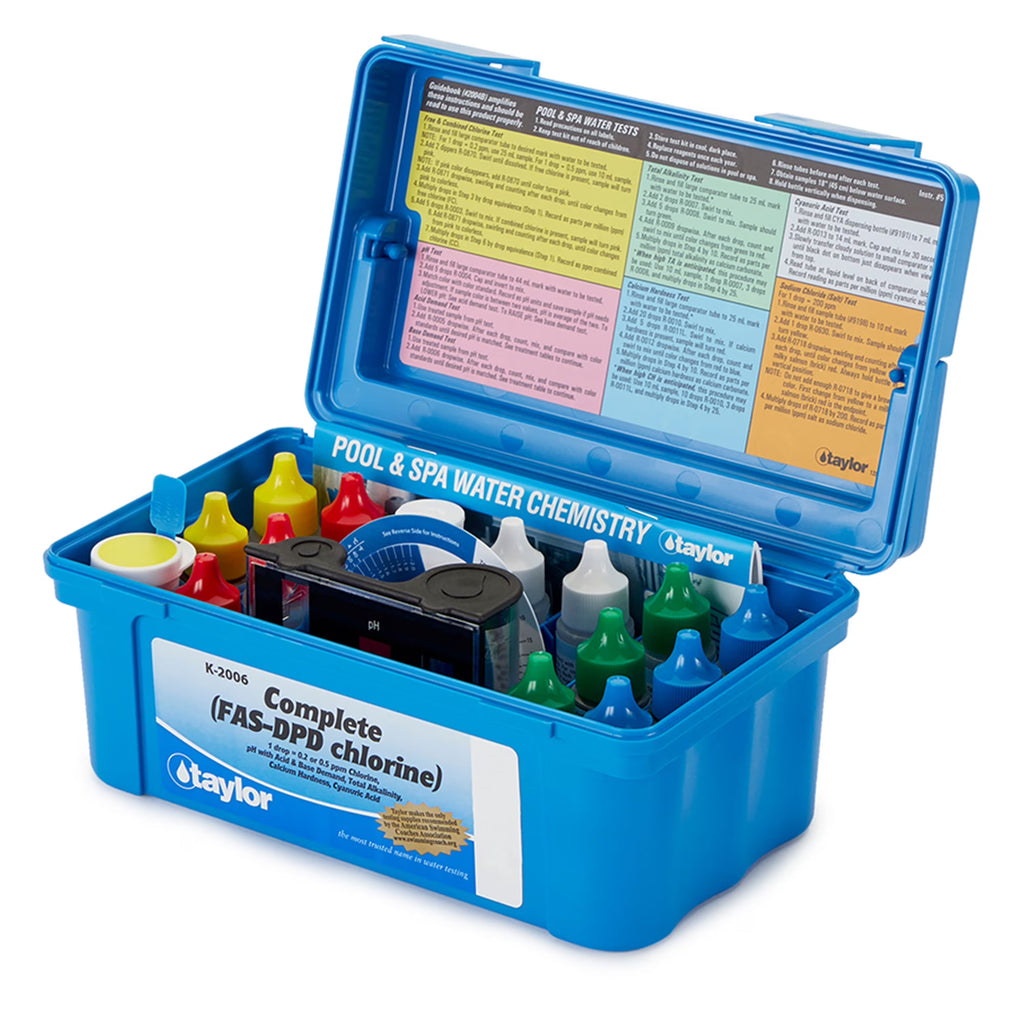 Complete Swimming Pool Water Test Kit Chlorine pH Alkalinity N64495