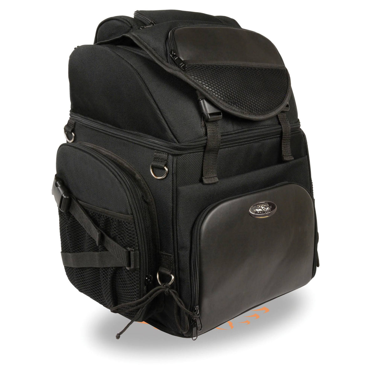 Black Large Nylon Sissy Bar Bag O36425