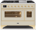 Antique White Dual Fuel Propane Gas Range Q487010