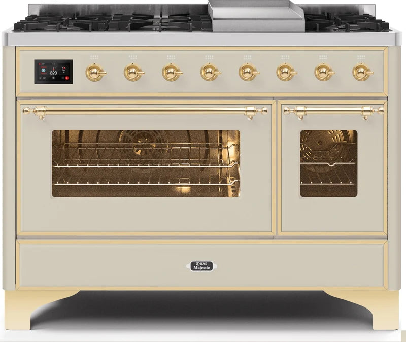 Antique White Dual Fuel Propane Gas Range Q487010
