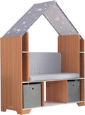Children's Bookcase Furniture with Storage Bins E90309