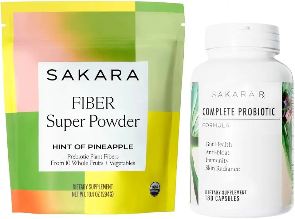180 Capsules Probiotic & Fiber Super Powder Pineapple Flavor V638087
