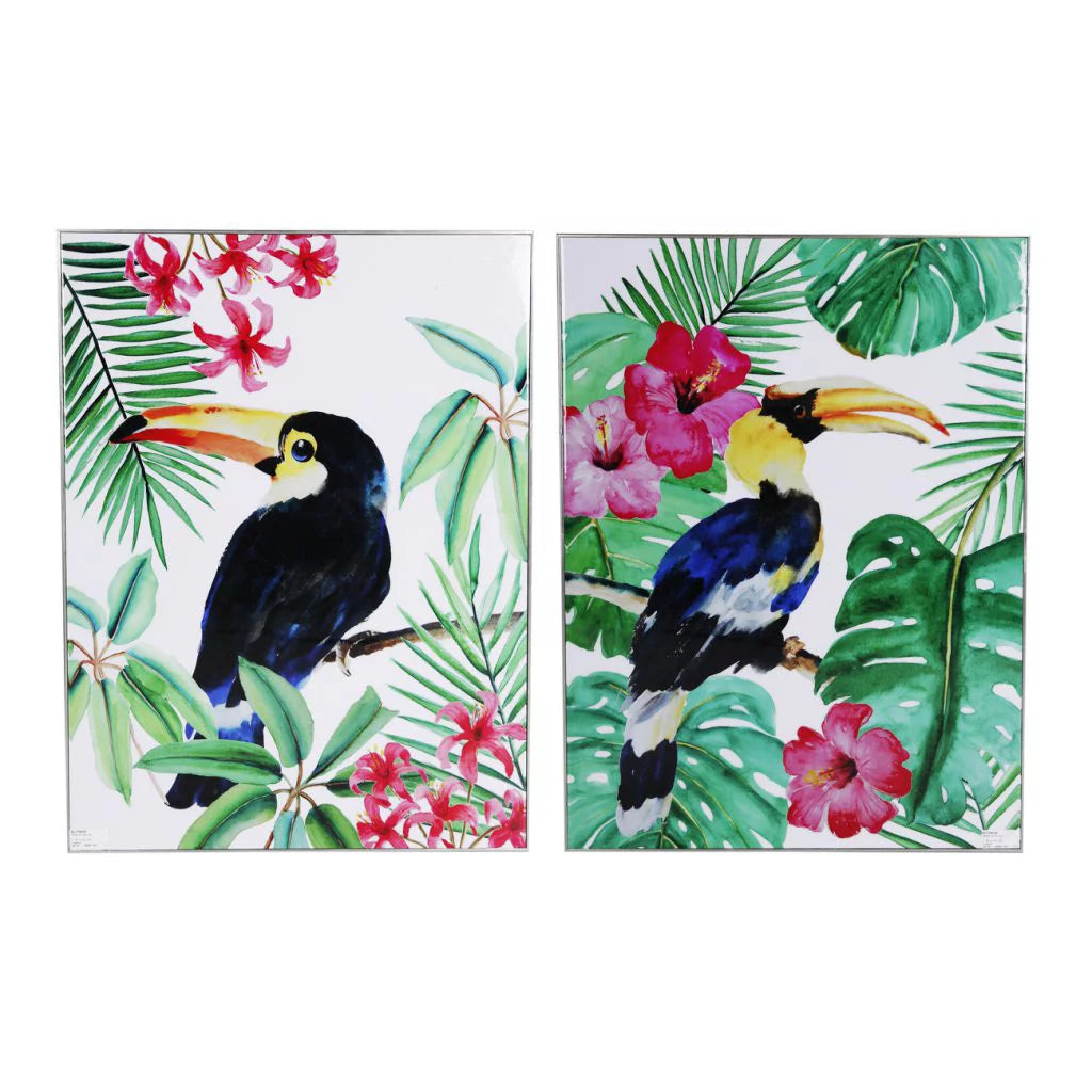 Set of 2 Tropical Wall Art 31.5" T4907