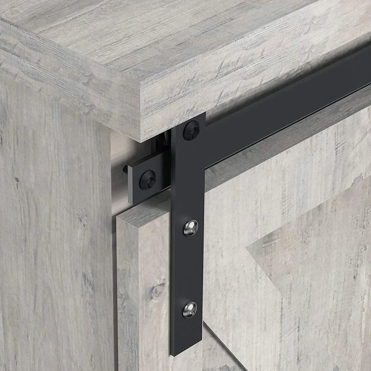 59" Sliding Barn Door TV Stand X325