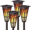 Solar Torch Lights 4 Pack, Solar Lights Outdoor Waterproof IP65 with 20 LED 2 Modes Auto On/Off Dancing Flickering Flames, Landscape Decoration Lighting for Garden Pathway Driveway Yard Deck Pool Path R6882