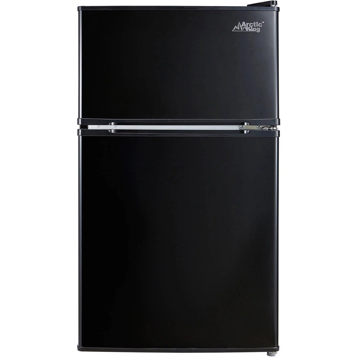 Black 3.2 Cu ft Two Door Mini Fridge with Freezer Y627