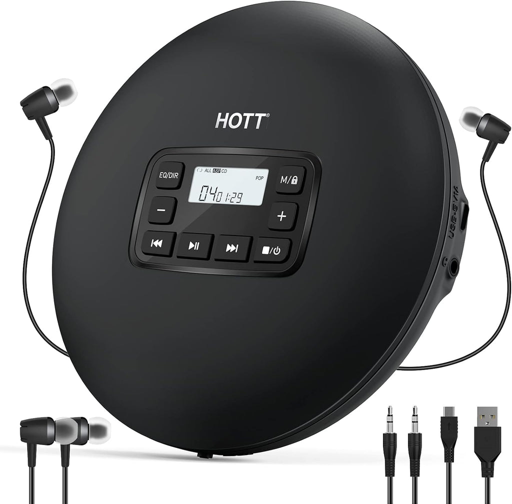 Portable Compact CD Player with Headphones L831