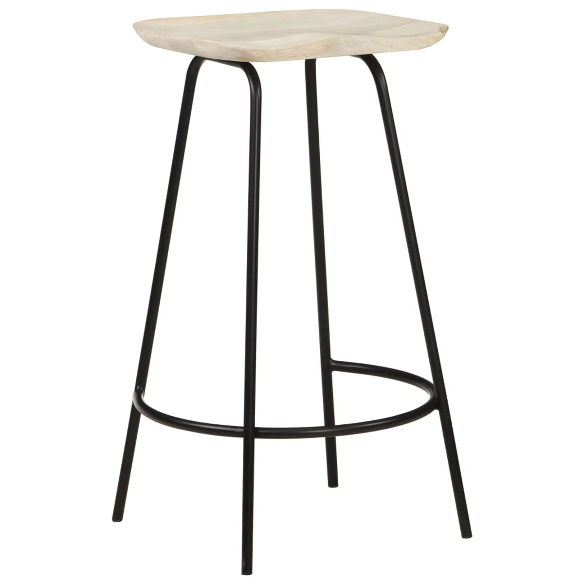 Solid Mango Wood Bar Stools 4 pcs Y45329