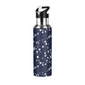 Navy Stainless Steel Insulated Water Bottle with Straw Lid Q2094
