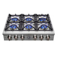 36 Gas Rangetop with 6 Sealed Burners in Stainless Steel H2470