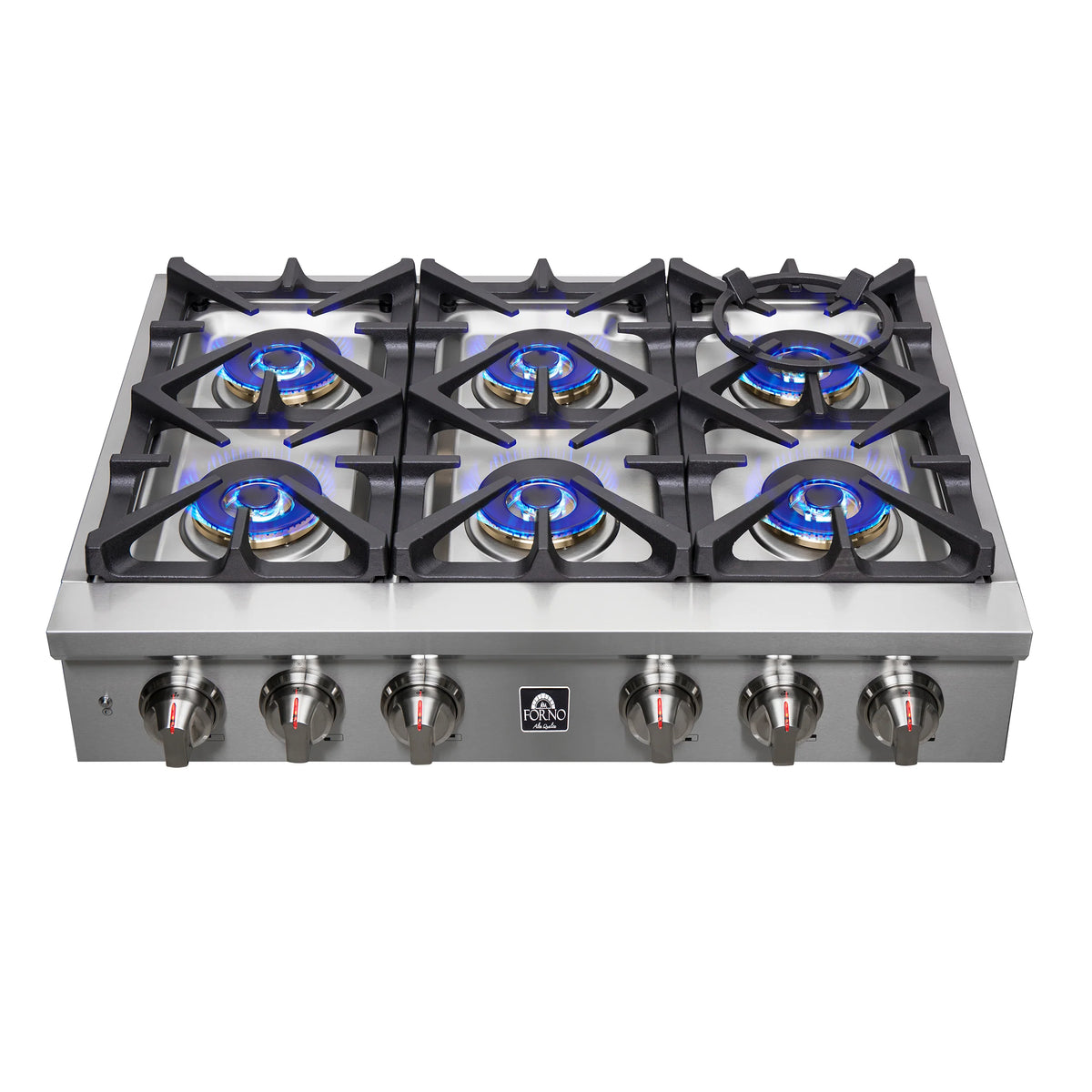 36 Gas Rangetop with 6 Sealed Burners in Stainless Steel H2470