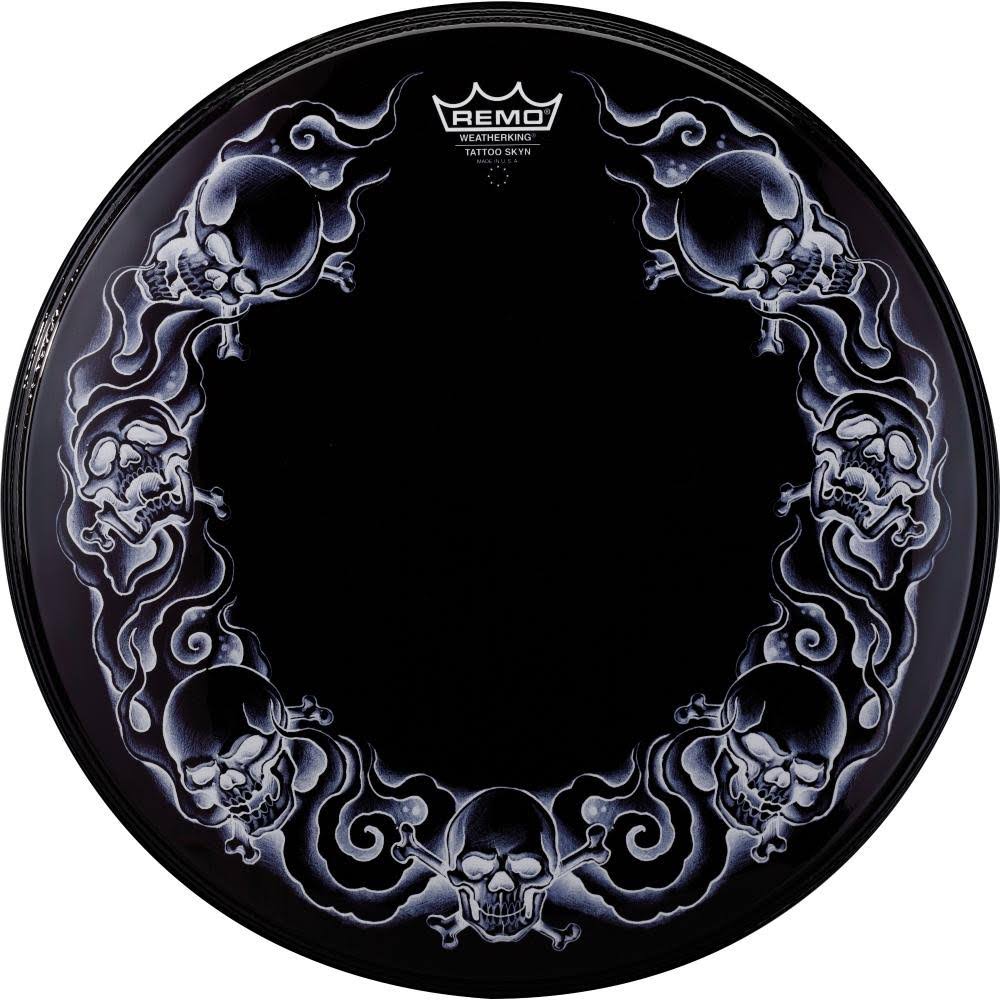 Black 22 in. Bass Drumhead V35091