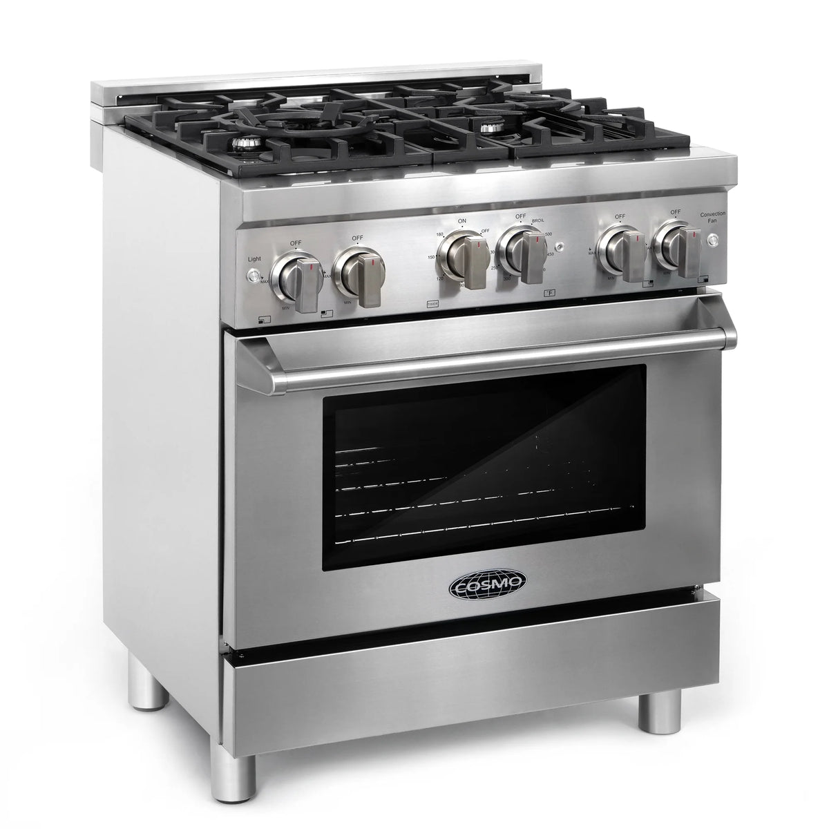 2 Piece Kitchen Appliance Package with Gas Range and Wall Mount Range Hood C8569