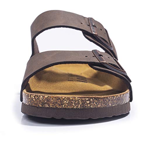 Arch Support Slides with Adjustable Buckle Straps and Cork Footbed N93179
