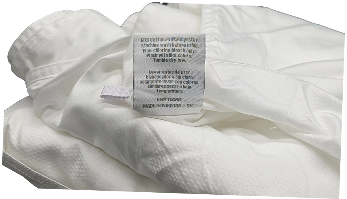 Jacquard White Top Sheet with Pocket 86 x 92 Full Z7048