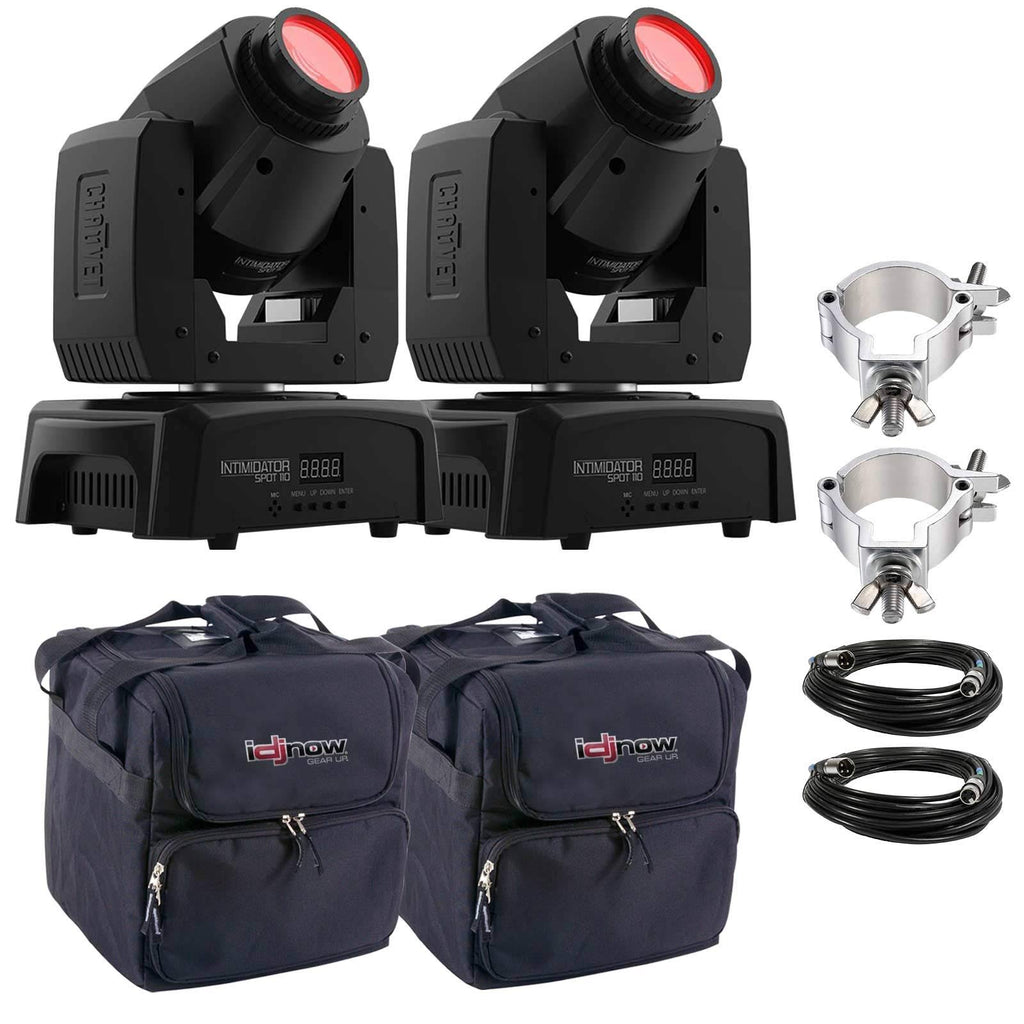 LED Moving Head 2-Pack with Clamps Cases K3916