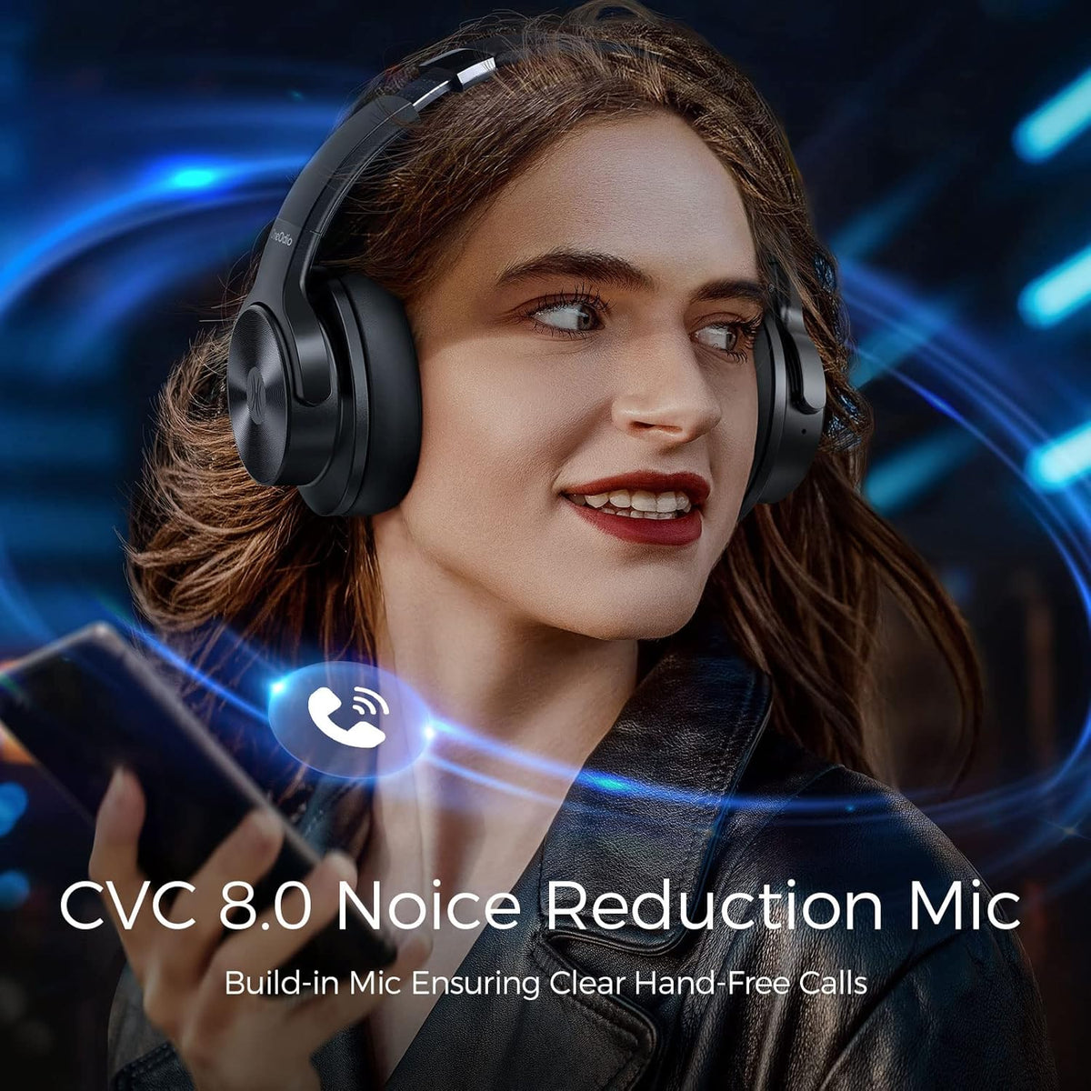 Active Noise Cancelling Wireless Over Ear Bluetooth Headphones L5643