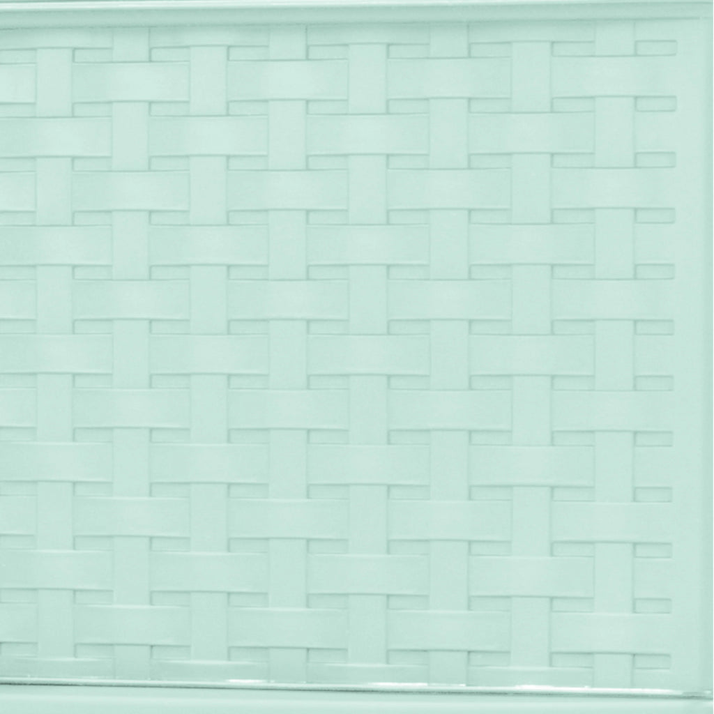 3 Drawer Wide Weave Tower White M3264