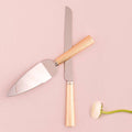 Hammered Gold & Silver Cake Serving Set U333842
