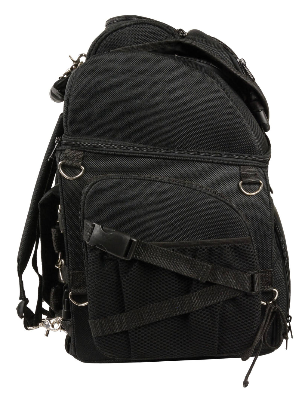 Black Large Nylon Sissy Bar Bag O36425