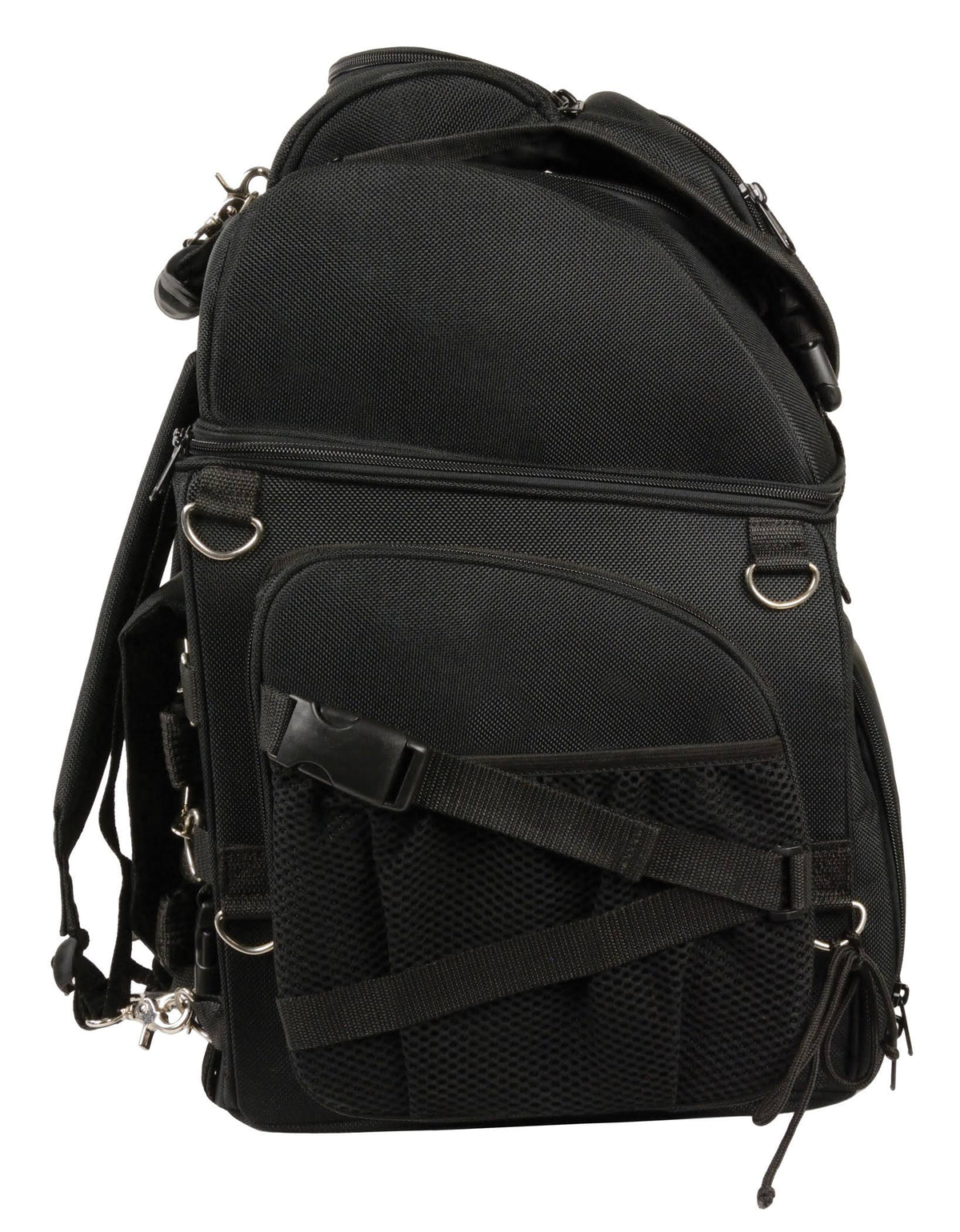 Black Large Nylon Sissy Bar Bag O36425
