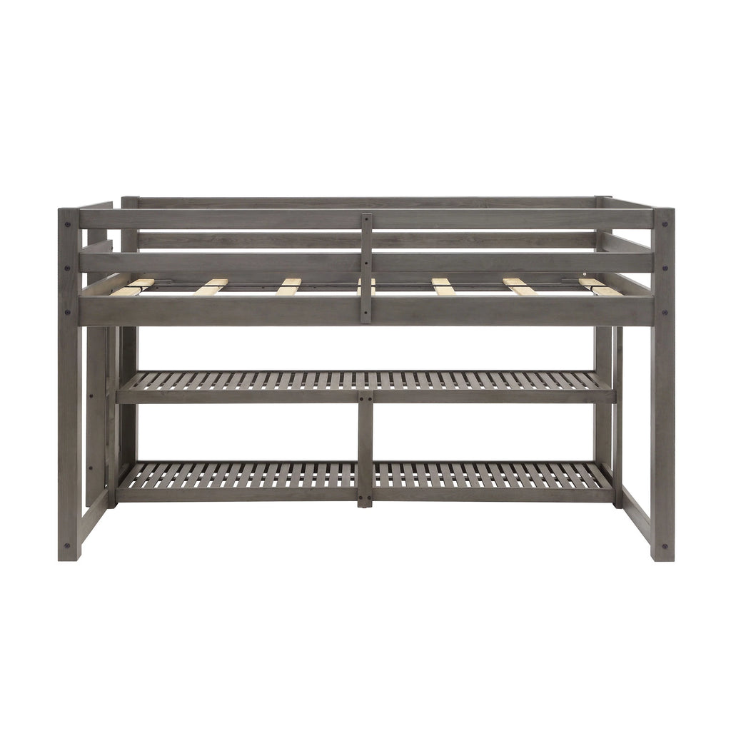 Black Twin Loft Storage Bed E149145