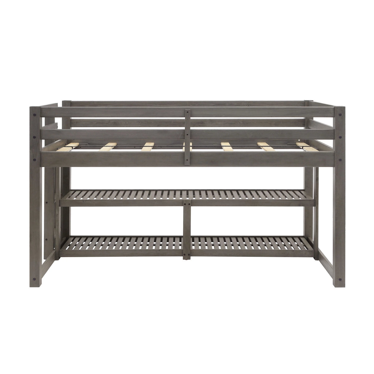 Black Twin Loft Storage Bed E149145