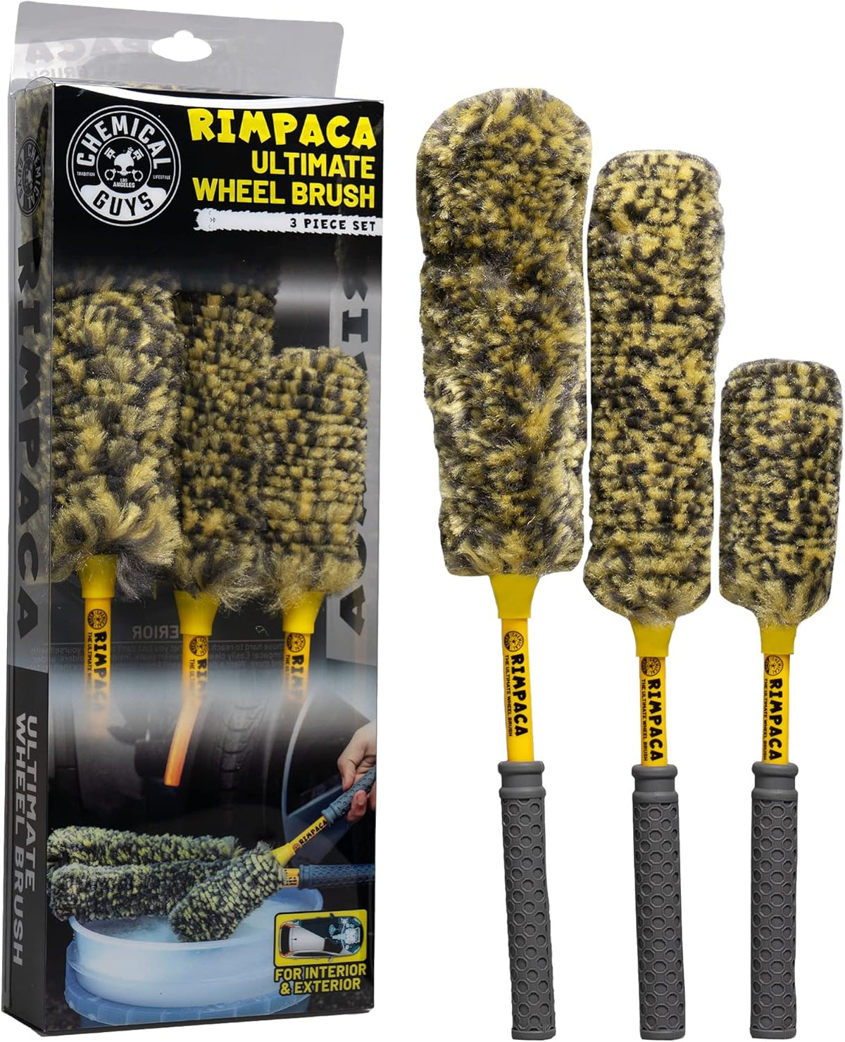 Ultimate Wheel Brush 3 Piece Set Pack of 2 V525