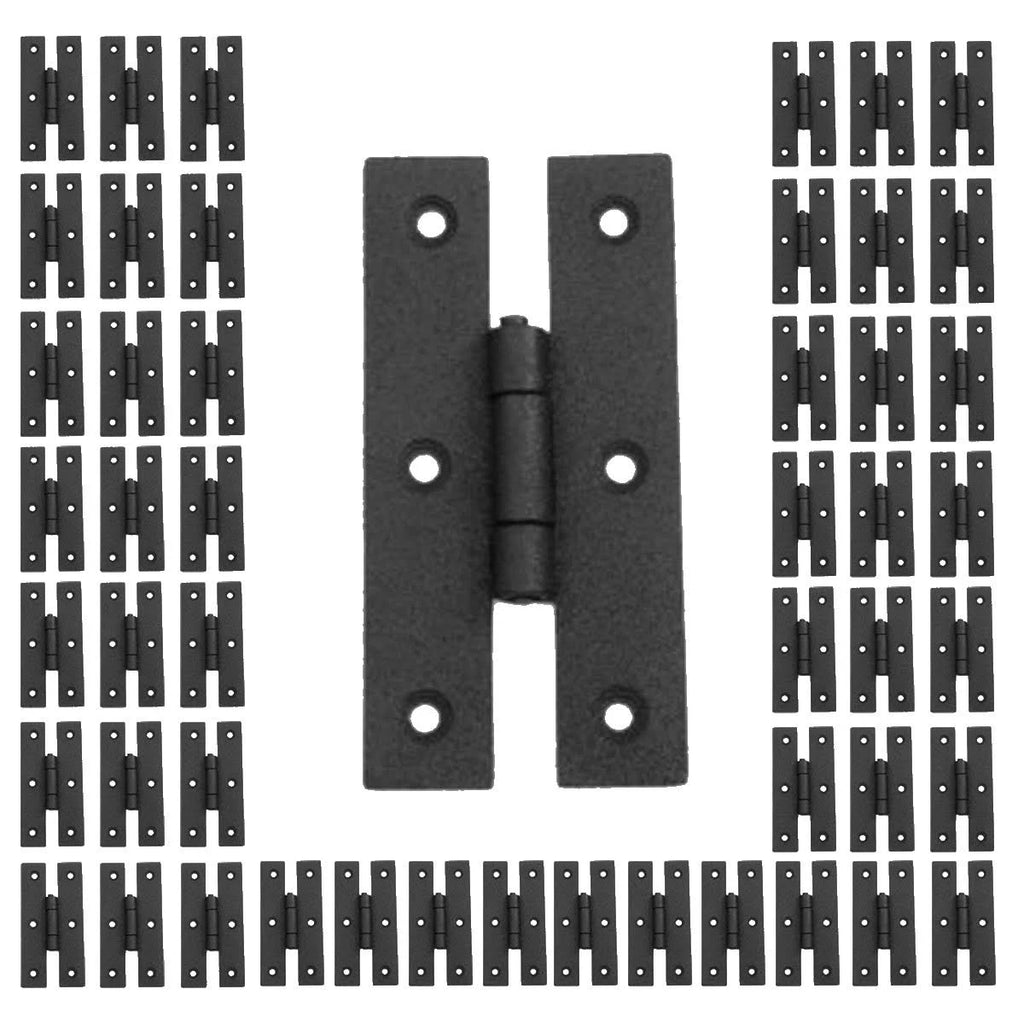 50 Cabinet Hinge Black Iron H Flush R31697