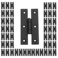 50 Cabinet Hinge Black Iron H Flush R31697