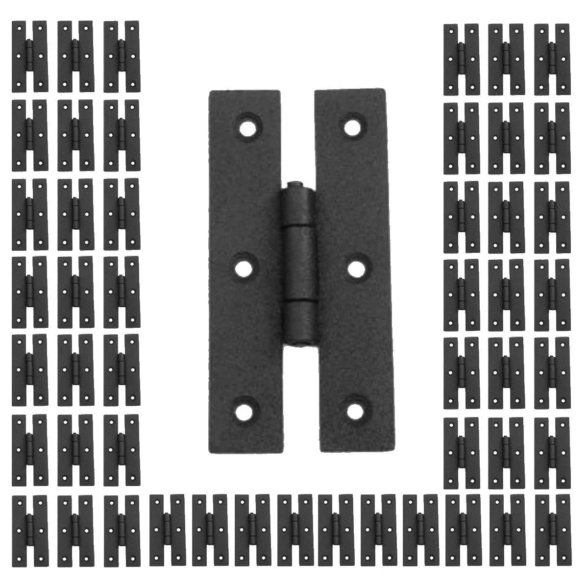 50 Cabinet Hinge Black Iron H Flush R31697