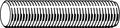 Plain Carbon Steel Fully Threaded Studs, 10 Pk D5676