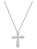 Sterling Silver Cross Pendant, 18" L3166