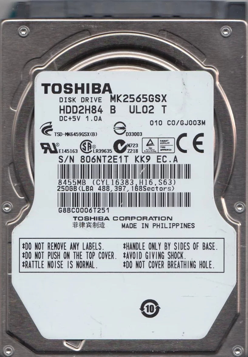 250GB SATA 2.5 Hard Drive D310901