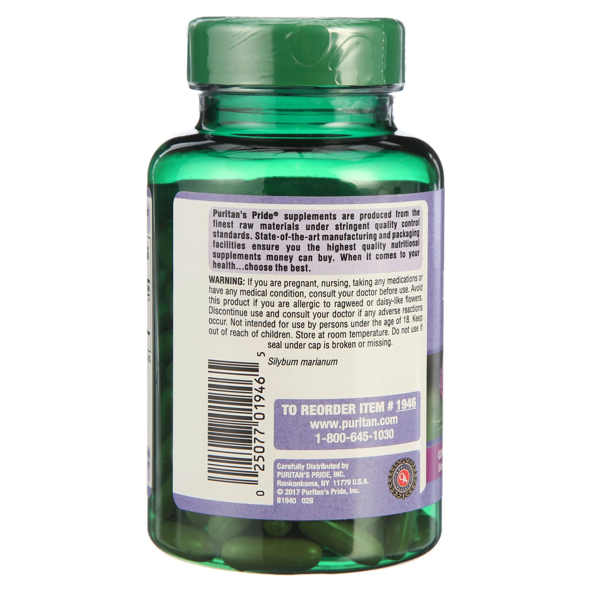 Milk Thistle 4:1 Extract 1000 Mg Softgels Q18754