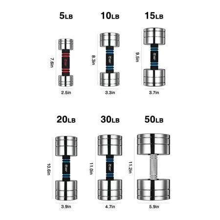 Adjustable Dumbbells Pair Steel Weight Set with Foam Handle Z53705