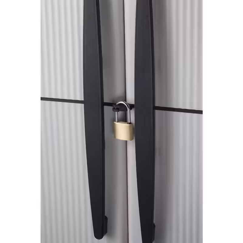 Gray Plastic Freestanding Garage Cabinet P73151