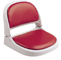 Red Vinyl Seat with Gray Frame O1216
