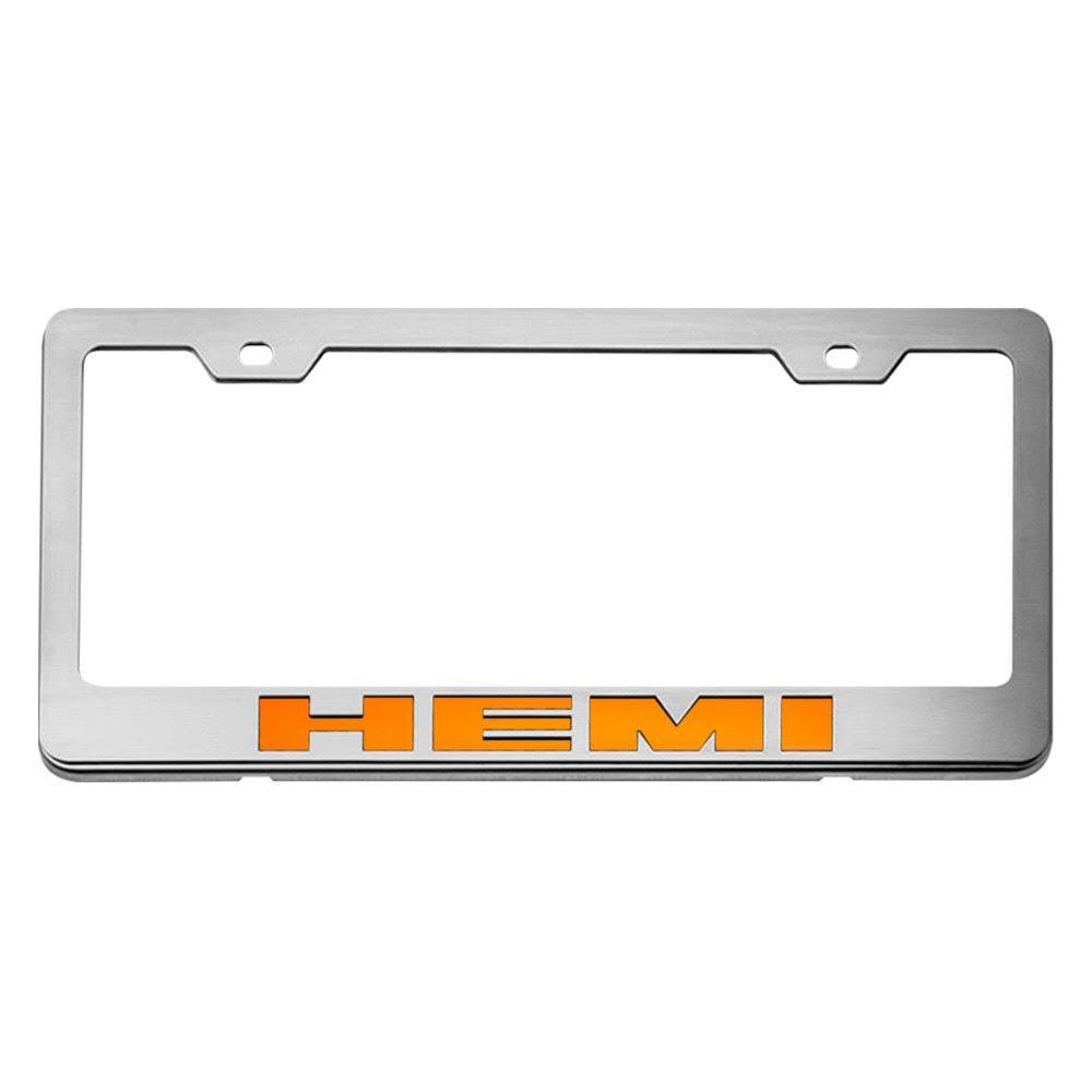 Hemi Orange License Plate Frame G97237