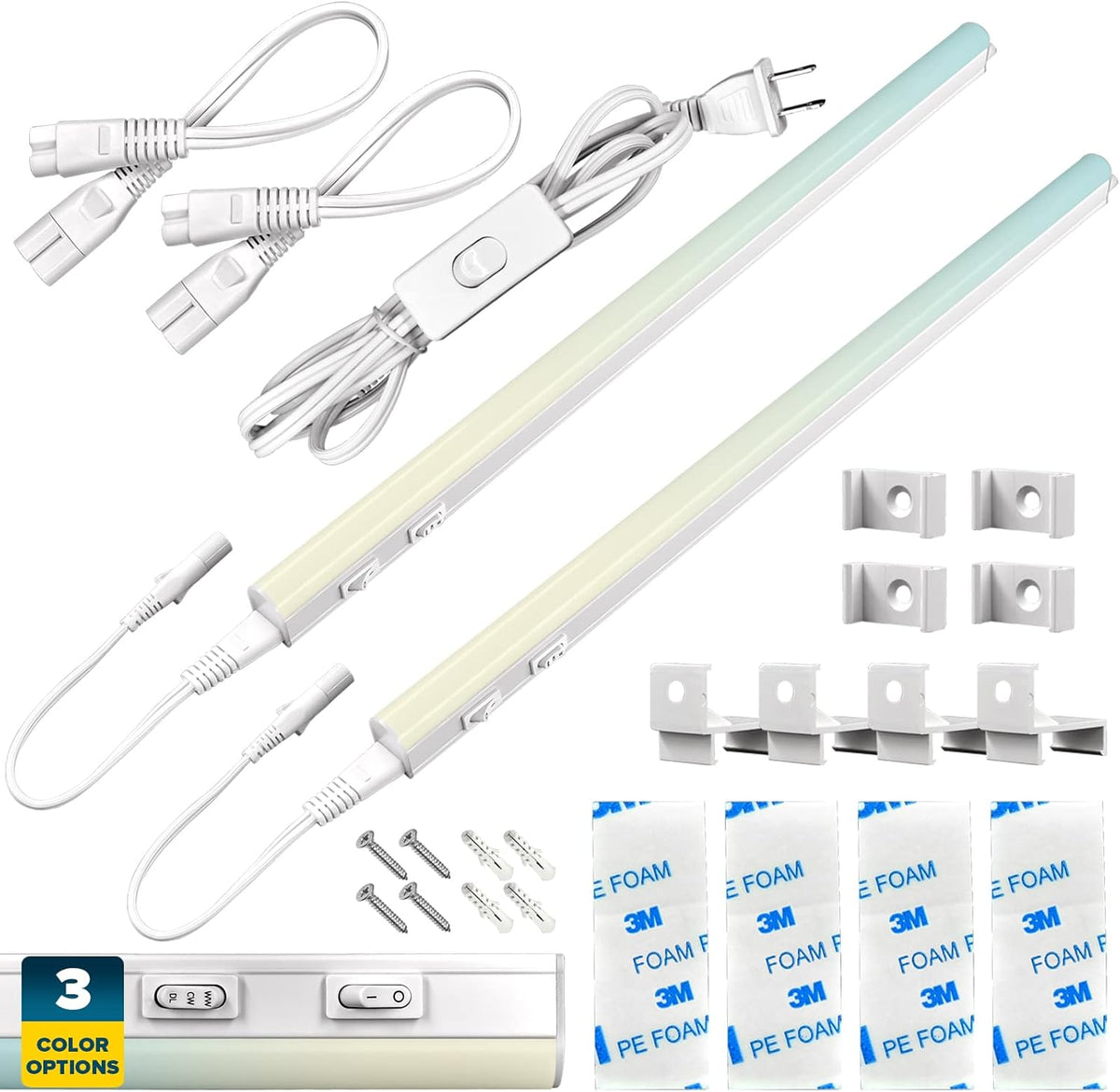 34 Inch 3 PCS LED Under Cabinet Light Kit G431