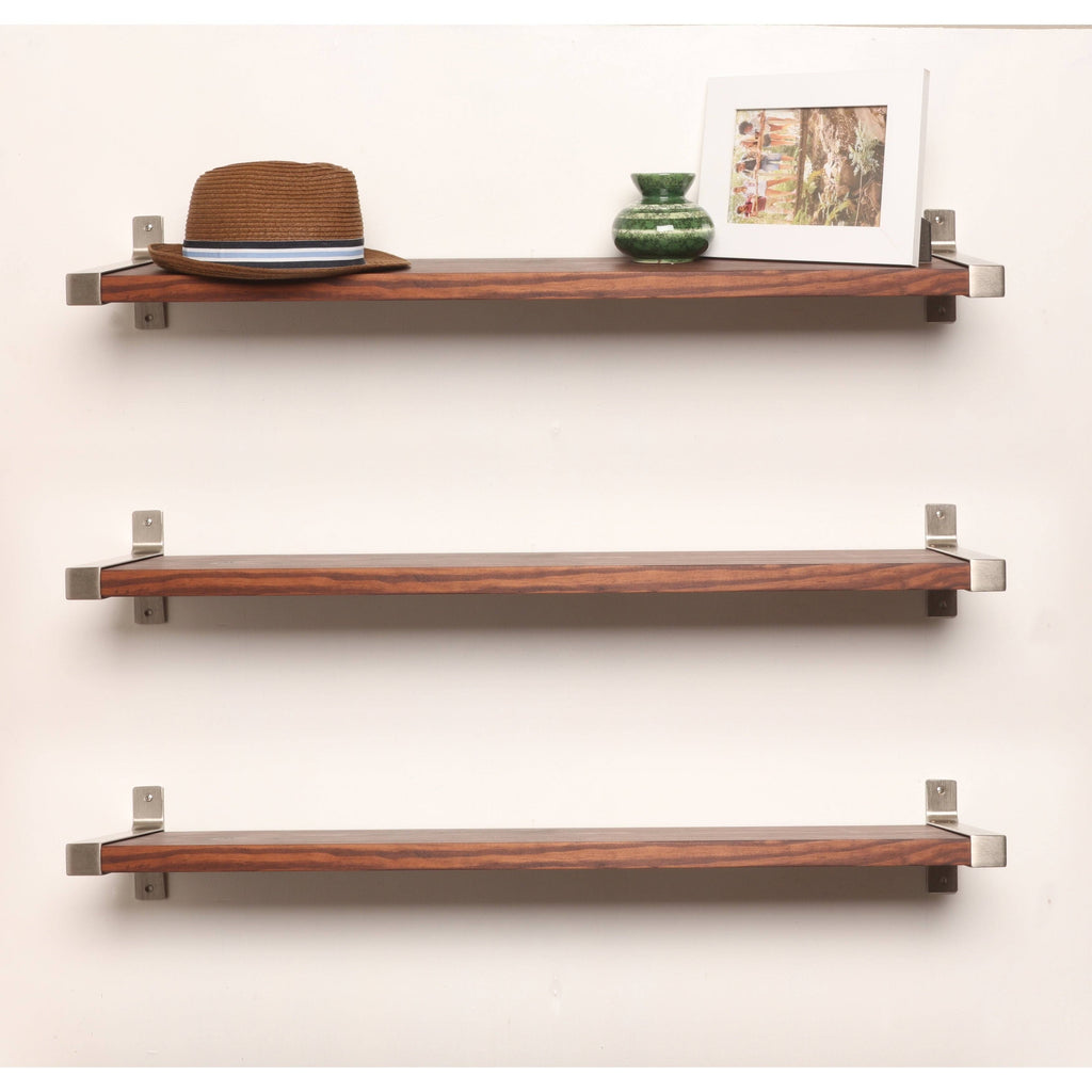 3 Piece Wood Wall Shelf Set N3671