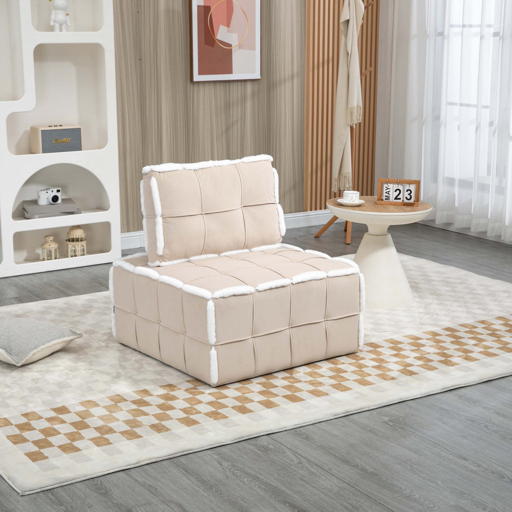 Emerald Upholstered Armless Accent Sofa Y468