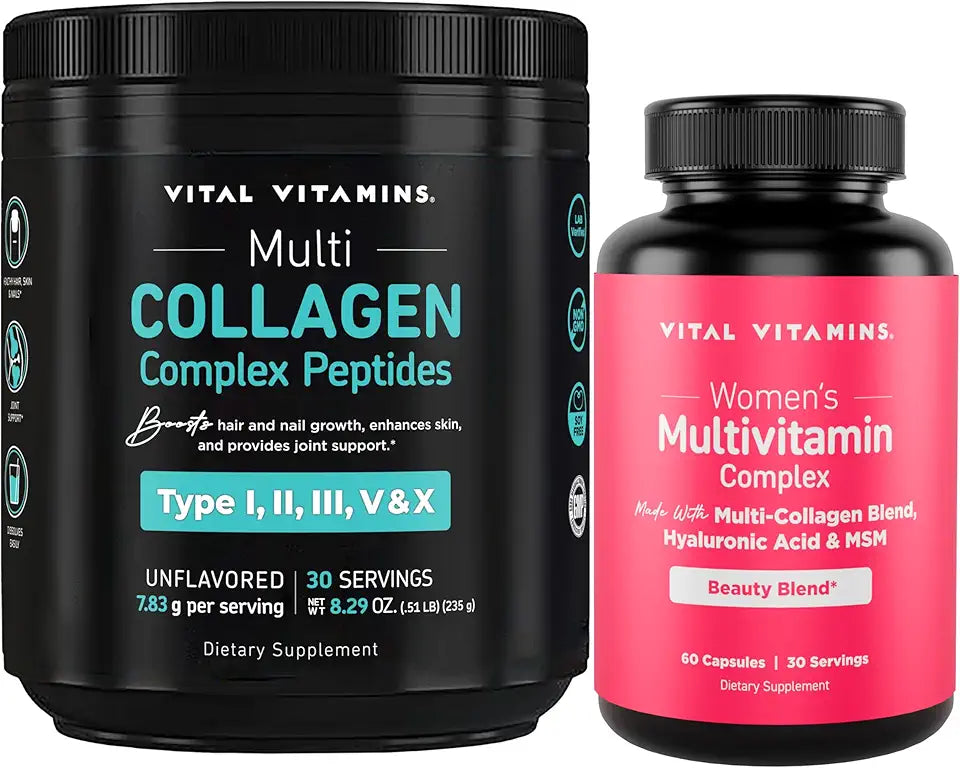 Multi Collagen Peptides Powder + Women's Multivitamin Complex Y429706