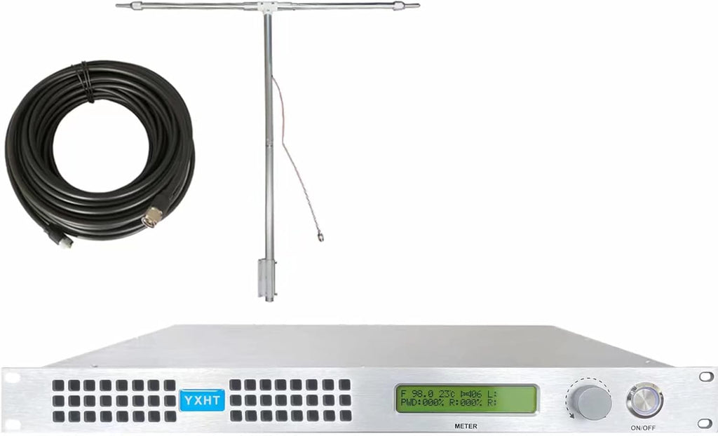 100W FM Broadcast Transmitter with Antenna Cable X40077