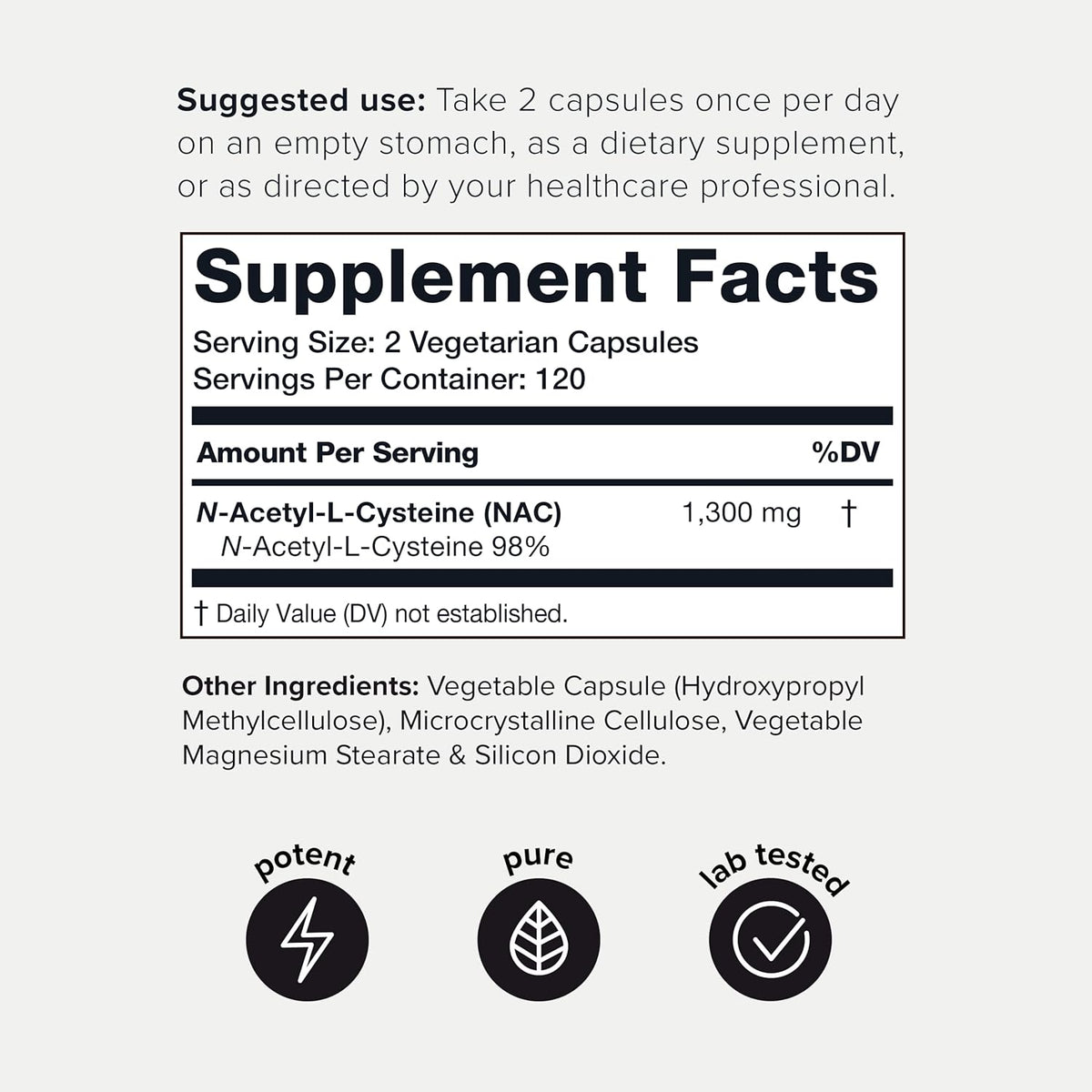 Glutathione & NAC Bundle 1300mg 98%+ NAC and Glutathione 1000mg W71479
