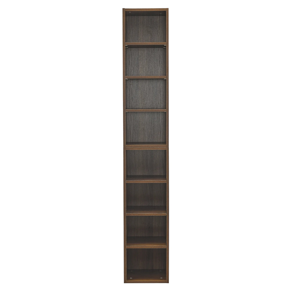 8-Tier Media Tower Rack with Adjustable Shelves G160