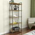 5-Tier Pine and Metal Etagere Bookcase F9769