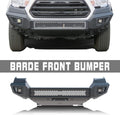 Black Textured Front Bumper Bull Bar with 2 LED Fog Light P18244